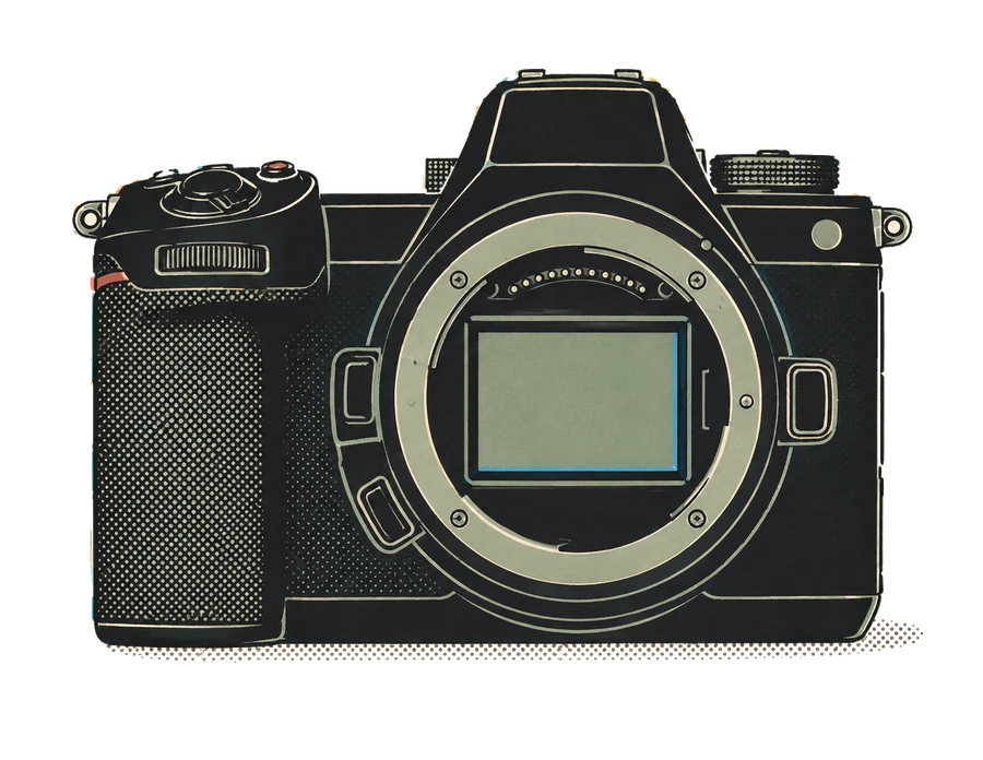 Nikon Z6 III in risograph style