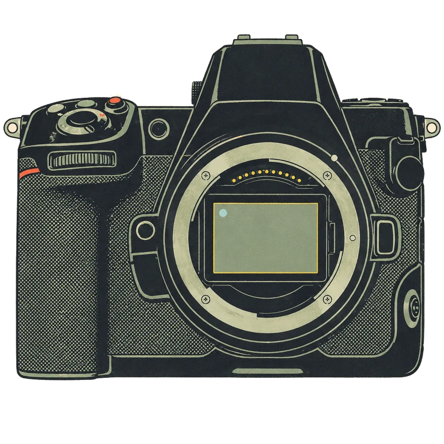 Nikon Z8 in risograph style