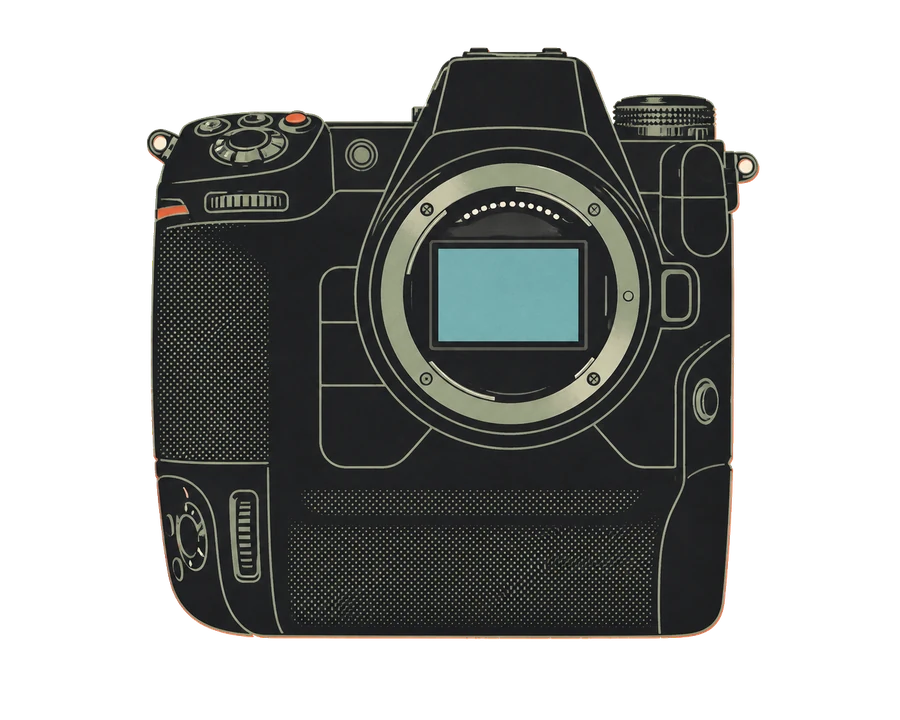 Nikon Z9 in risograph style